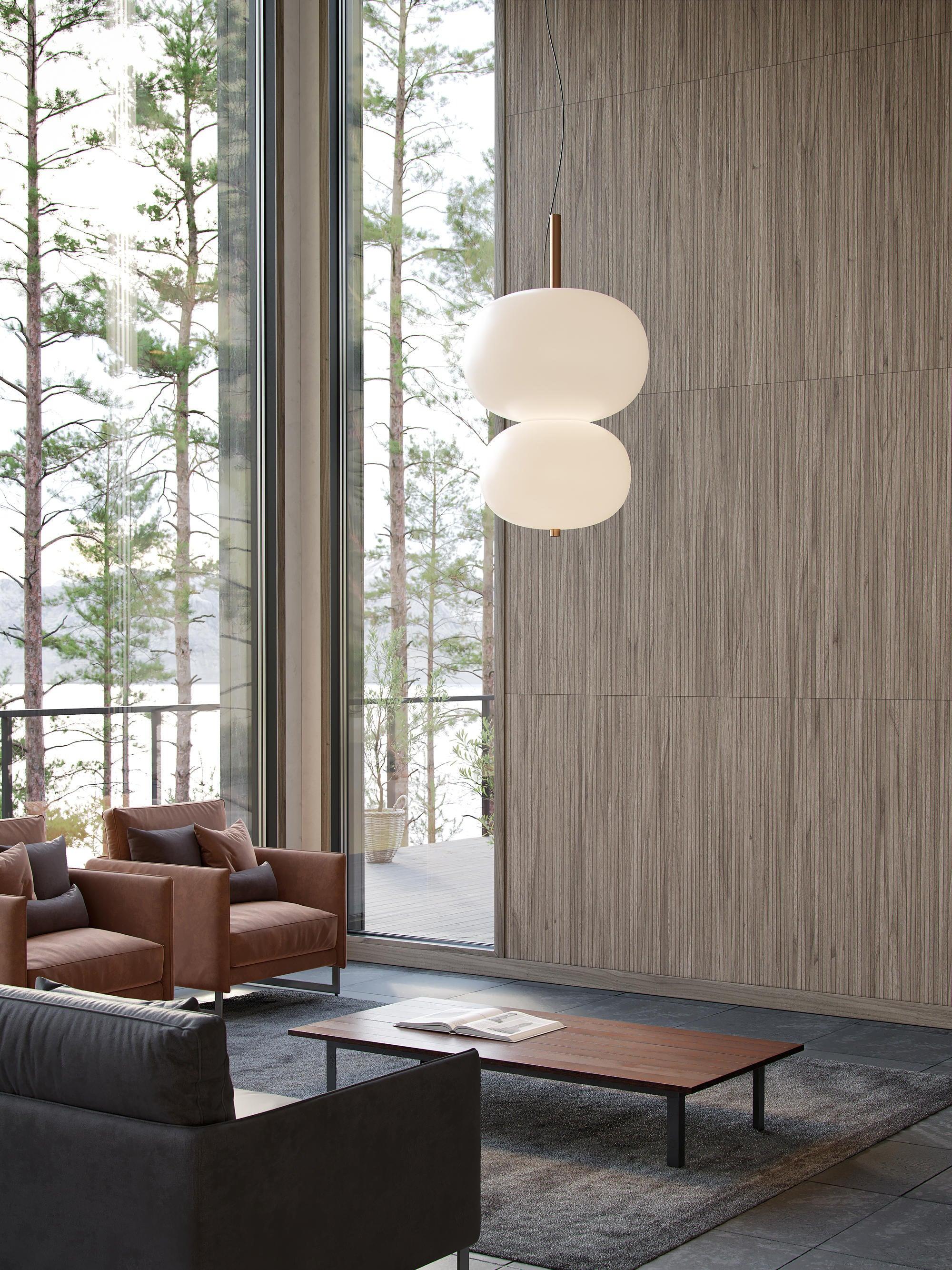 Duality Suspension en Verre Moderne - Neutralighting