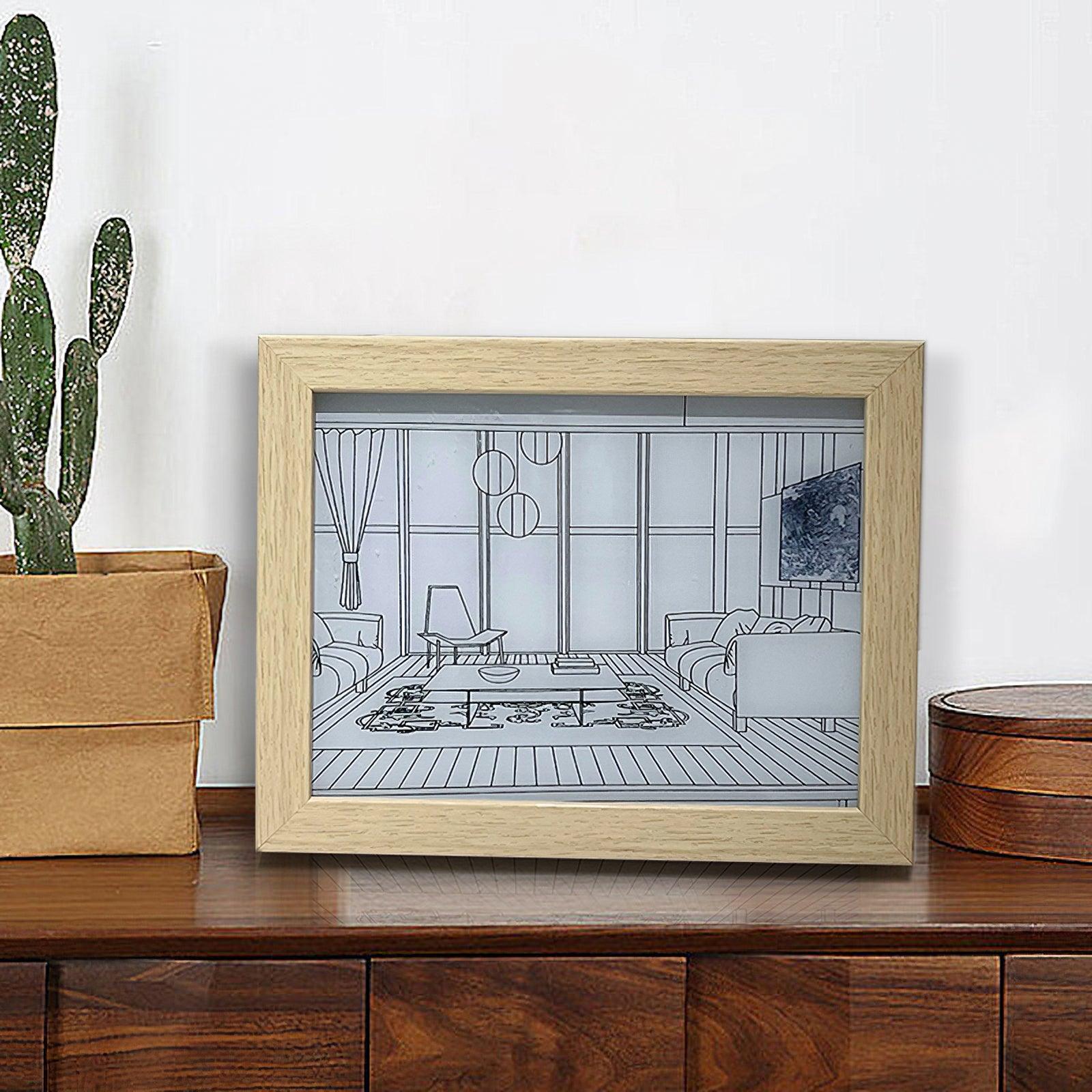 Olrine Applique Murale en Bois Art Éclairée pour Chevet - Neutralighting