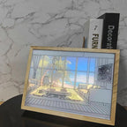 Olrine Applique Murale en Bois Art Éclairée pour Chevet - Neutralighting