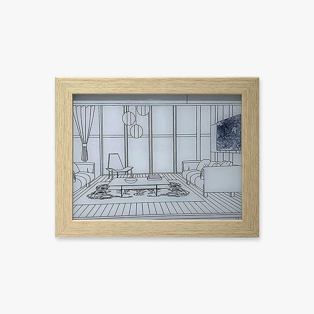 Olrine Applique Murale en Bois Art Éclairée pour Chevet - Neutralighting