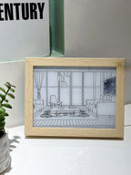 Olrine Applique Murale en Bois Art Éclairée pour Chevet - Neutralighting