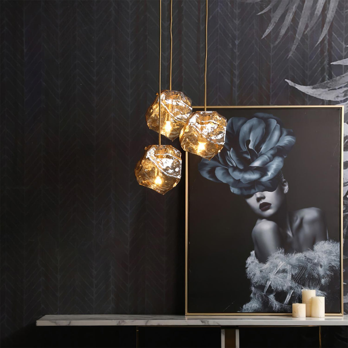 Zionis Laiton Luxueux Pendentif Lampe - Neutralighting