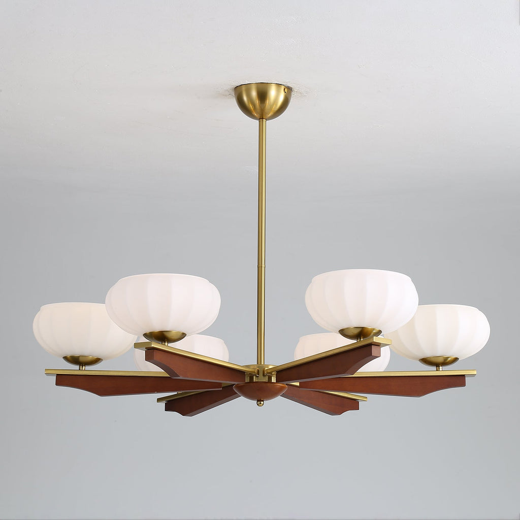 Uzoror Lustre Vintage Traditionnel Élégant en Bois - Neutralighting