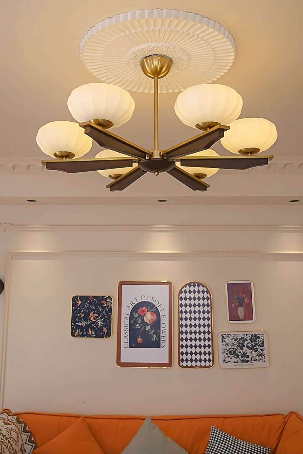 Uzoror Lustre Vintage Traditionnel Élégant en Bois - Neutralighting