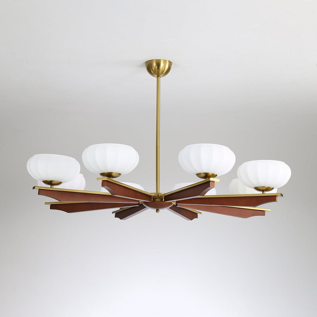 Uzoror Lustre Vintage Traditionnel Élégant en Bois - Neutralighting