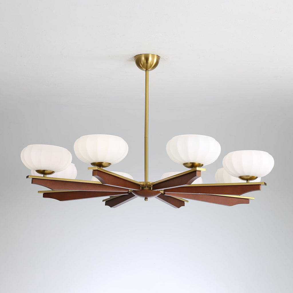 Uzoror Lustre Vintage Traditionnel Élégant en Bois - Neutralighting