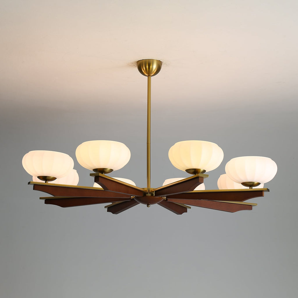 Uzoror Lustre Vintage Traditionnel Élégant en Bois - Neutralighting