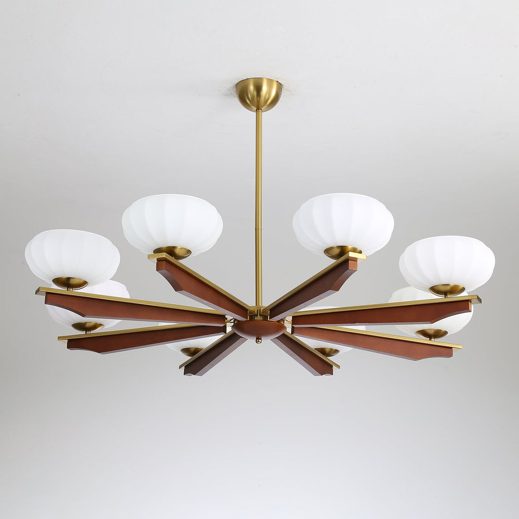 Uzoror Lustre Vintage Traditionnel Élégant en Bois - Neutralighting