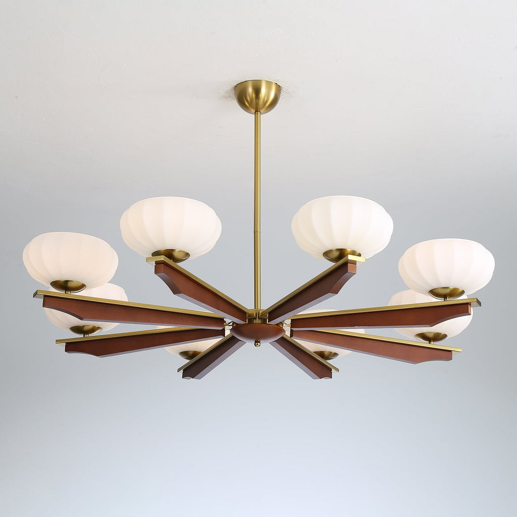 Uzoror Lustre Vintage Traditionnel Élégant en Bois - Neutralighting