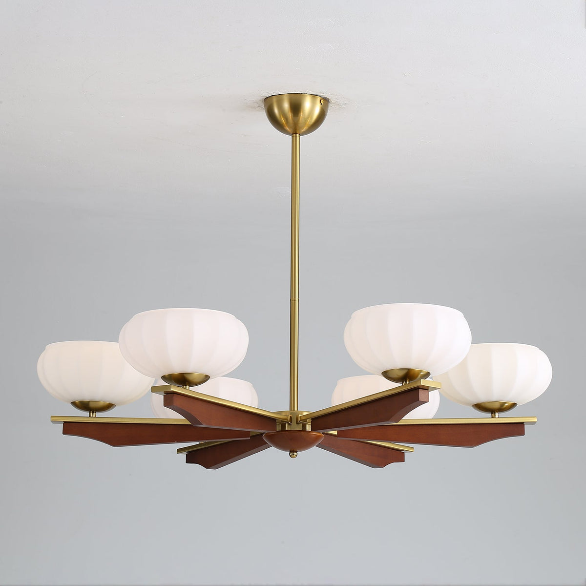 Uzoror Lustre Vintage Traditionnel Élégant en Bois - Neutralighting
