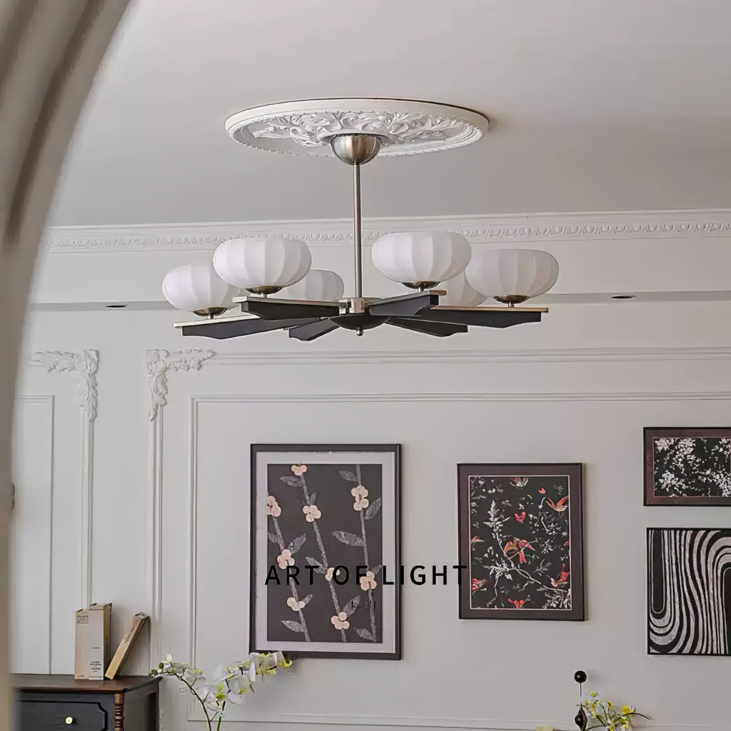 Uzoror Lustre Vintage Traditionnel Élégant en Bois - Neutralighting