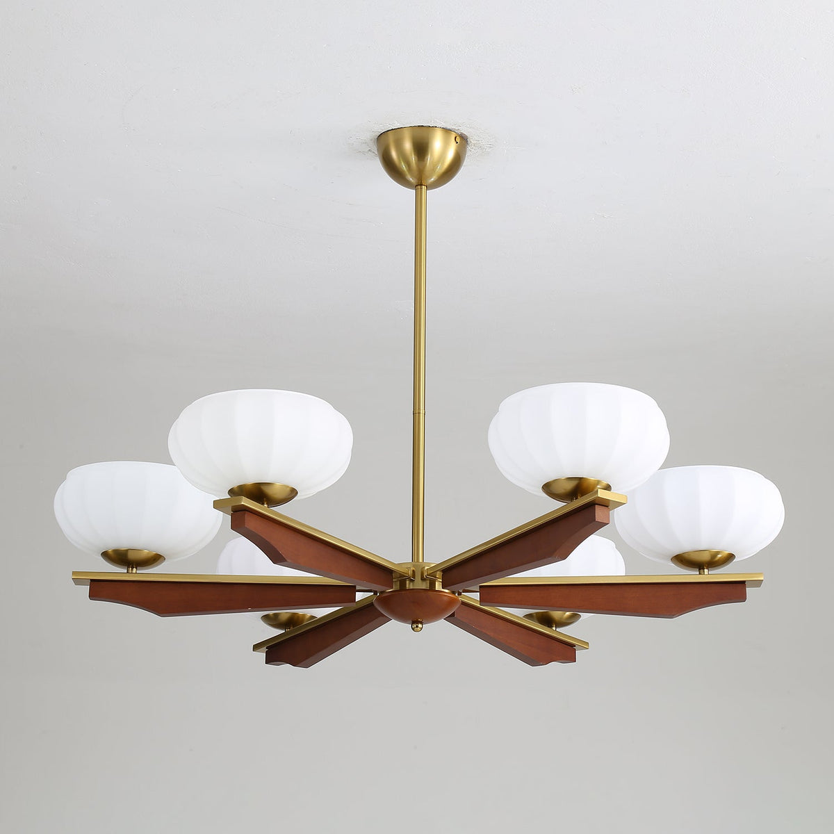 Uzoror Lustre Vintage Traditionnel Élégant en Bois - Neutralighting