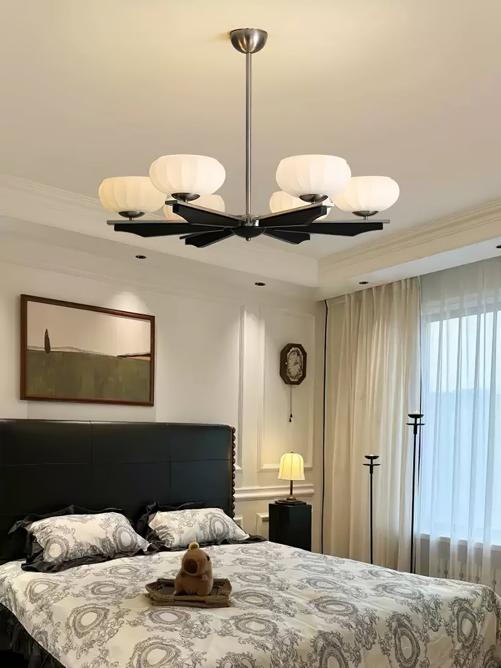 Uzoror Lustre Vintage Traditionnel Élégant en Bois - Neutralighting