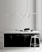 Aveline Suspension moderne LED Wave noire - Neutralighting