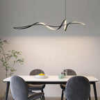 Aveline Suspension moderne LED Wave noire - Neutralighting