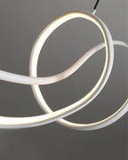 Aveline Suspension moderne LED Wave noire - Neutralighting