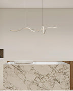 Aveline Suspension moderne LED Wave noire - Neutralighting