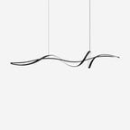 Aveline Suspension moderne LED Wave noire - Neutralighting