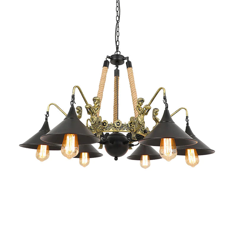 Epoch Lustre Vintage en Métal Noir Salon/Restaurant - Neutralighting