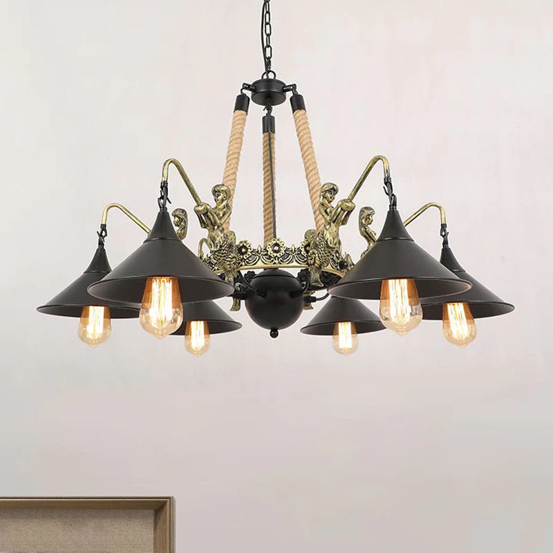 Epoch Lustre Vintage en Métal Noir Salon/Restaurant - Neutralighting