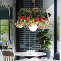 Arisha Moderne Fleur LED Suspension Verre/Métal Chambre À Coucher - Neutralighting