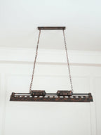 Lustra Chandelier Cadre Rectangulaire Industriel - Neutralighting
