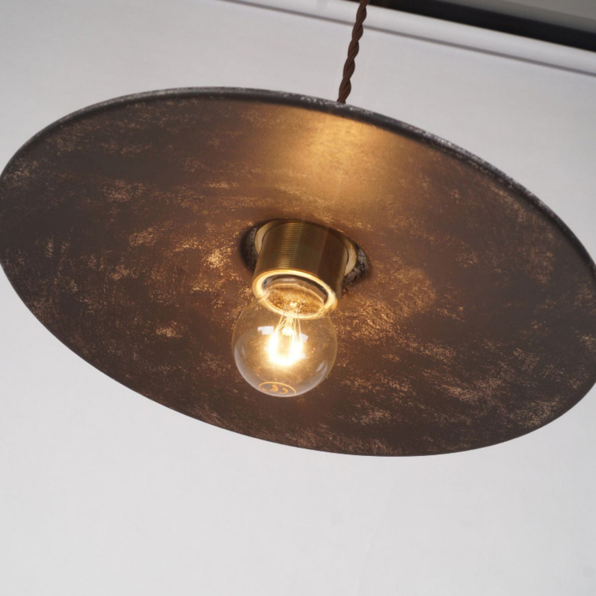 Zotheira Lampe Pendentive Métal Plat Industriel Vintage - Neutralighting