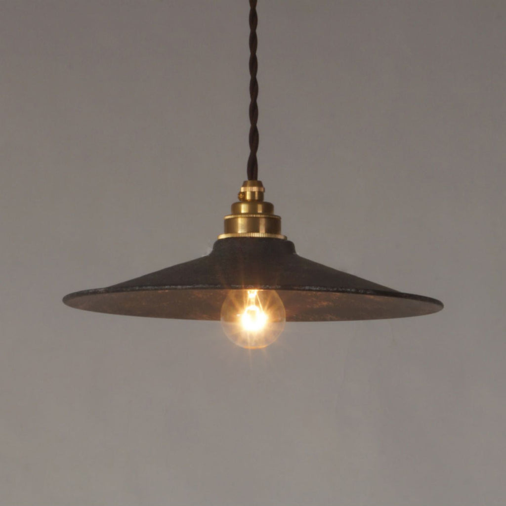 Zotheira Lampe Pendentive Métal Plat Industriel Vintage - Neutralighting