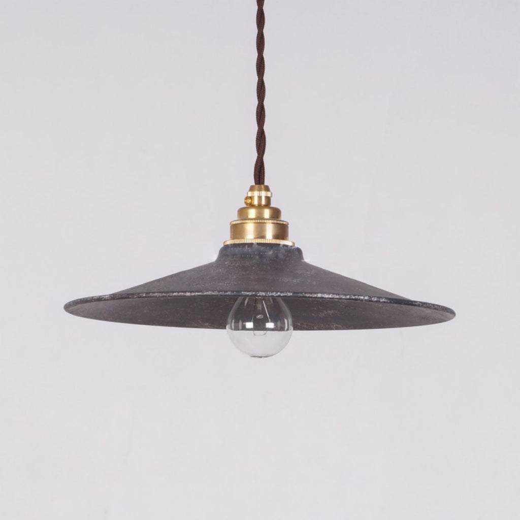 Zotheira Lampe Pendentive Métal Plat Industriel Vintage - Neutralighting