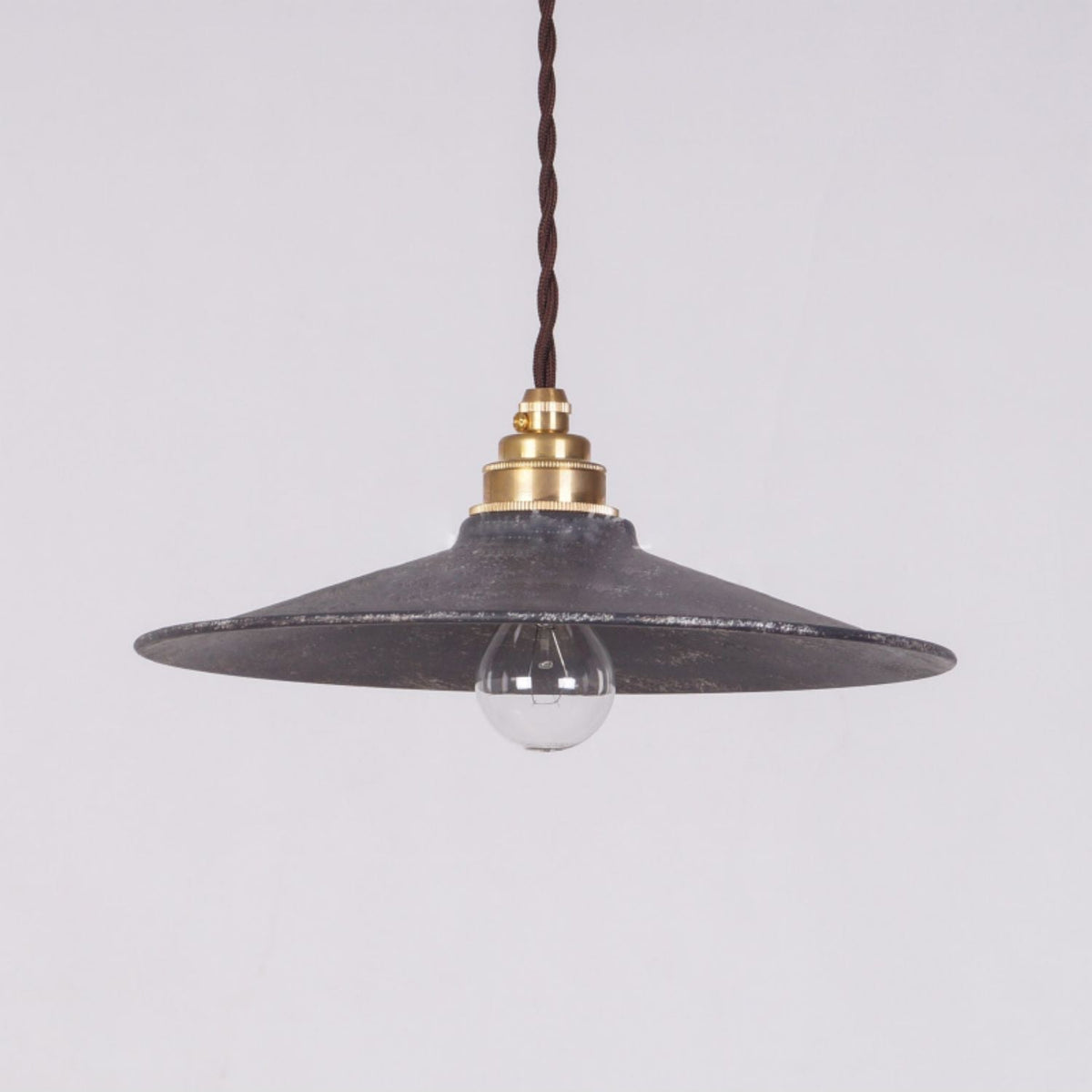 Zotheira Lampe Pendentive Métal Plat Industriel Vintage - Neutralighting
