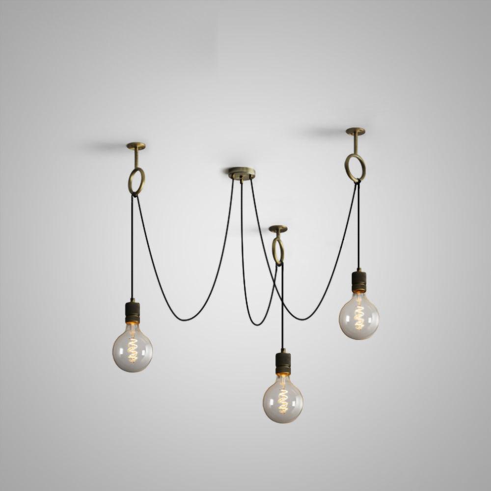 Lustra Chandelier Industrial Spider Bulb Hanging - Neutralighting