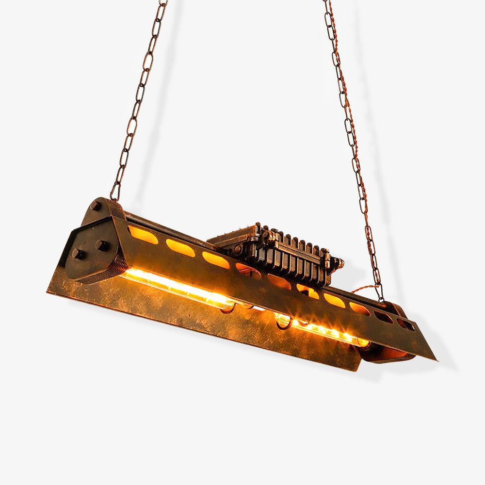 Lustra Chandelier Cadre Rectangulaire Industriel - Neutralighting