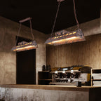 Lustra Chandelier Cadre Rectangulaire Industriel - Neutralighting