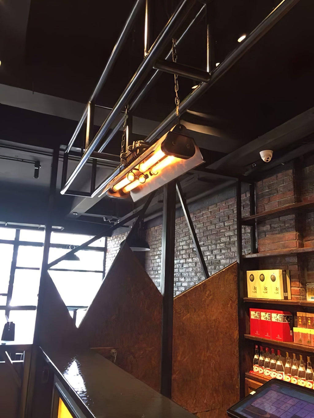 Lustra Chandelier Cadre Rectangulaire Industriel - Neutralighting