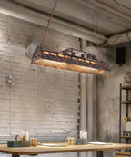 Lustra Chandelier Cadre Rectangulaire Industriel - Neutralighting