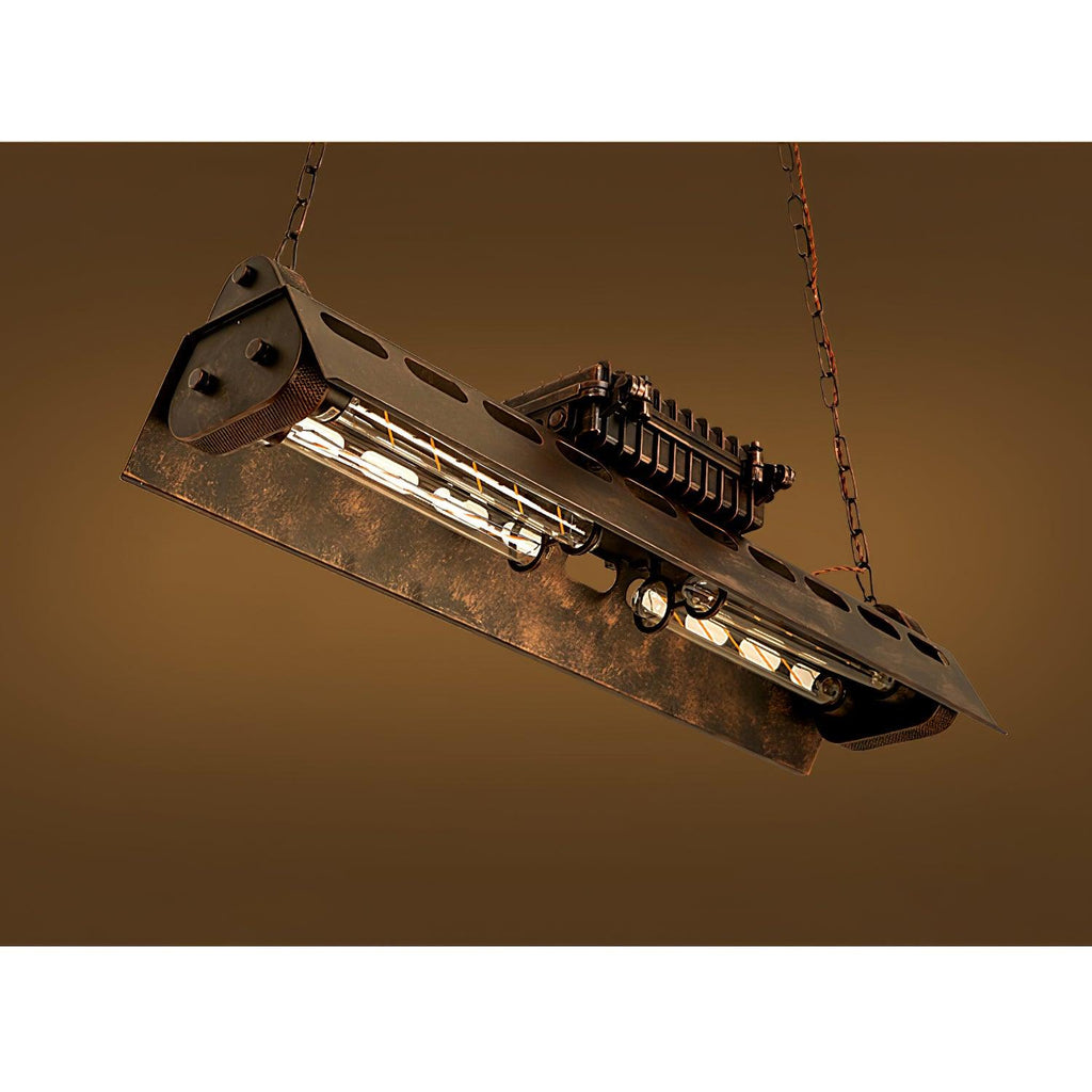 Lustra Chandelier Cadre Rectangulaire Industriel - Neutralighting