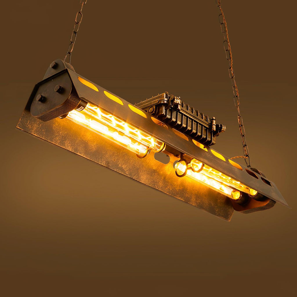 Lustra Chandelier Cadre Rectangulaire Industriel - Neutralighting