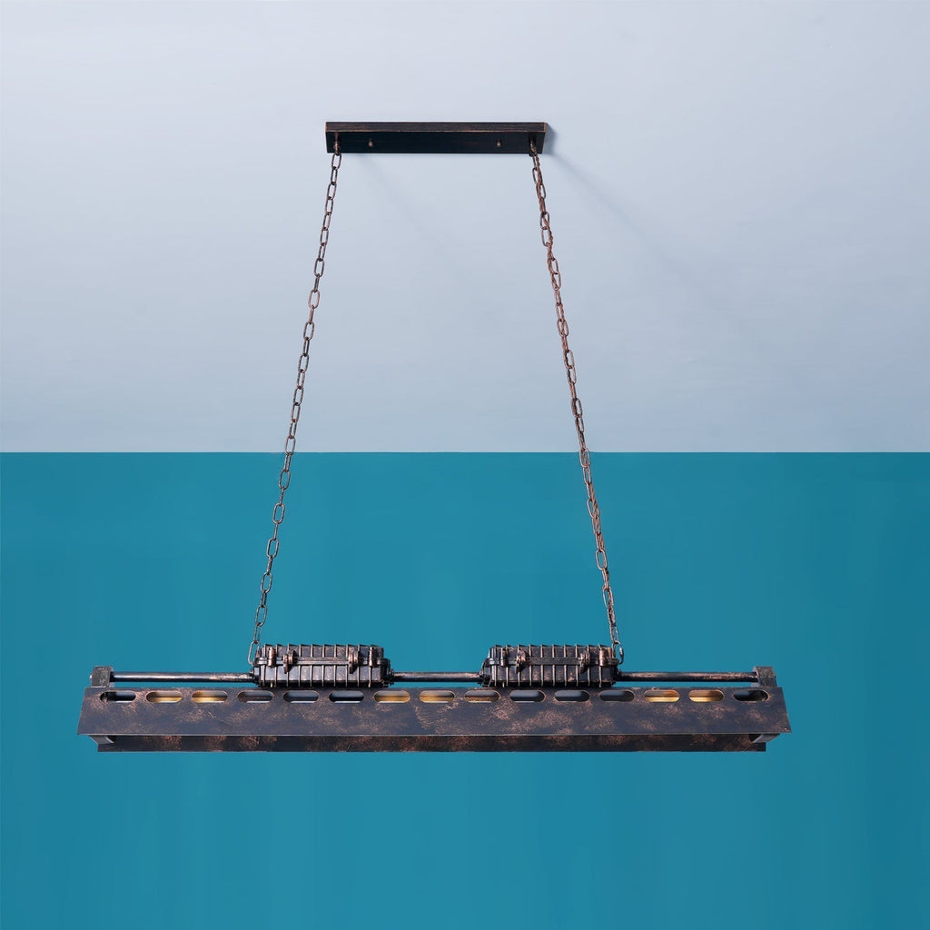 Lustra Chandelier Cadre Rectangulaire Industriel - Neutralighting