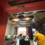 Lustra Chandelier Cadre Rectangulaire Industriel - Neutralighting