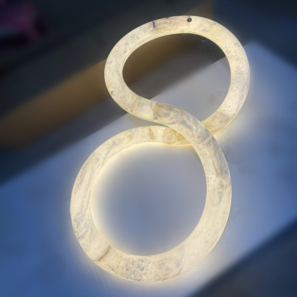 Luste Lampe Suspendue À Boucle Fermée en Albâtre - Neutralighting