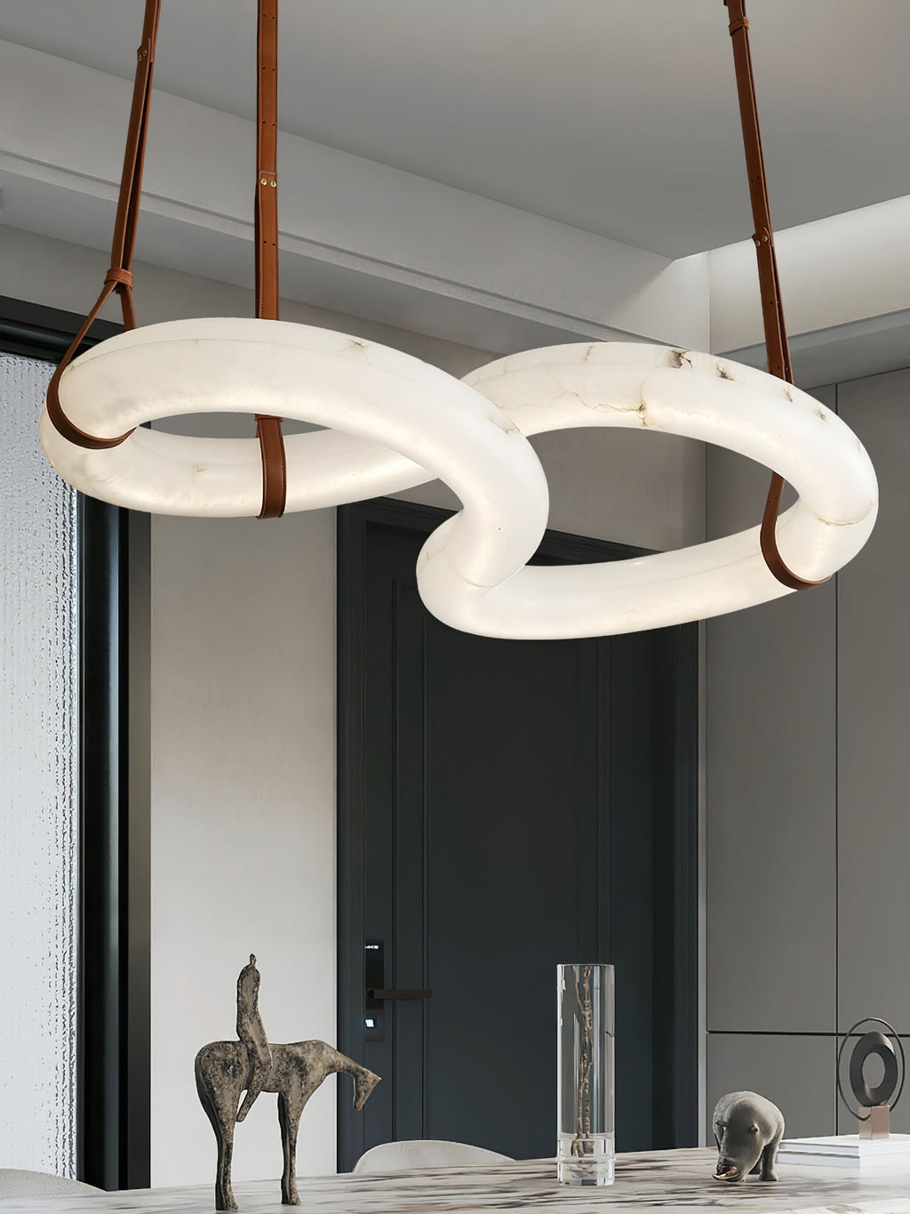 Althaen Lustre Albâtre Marron Luxe Postmoderne - Neutralighting