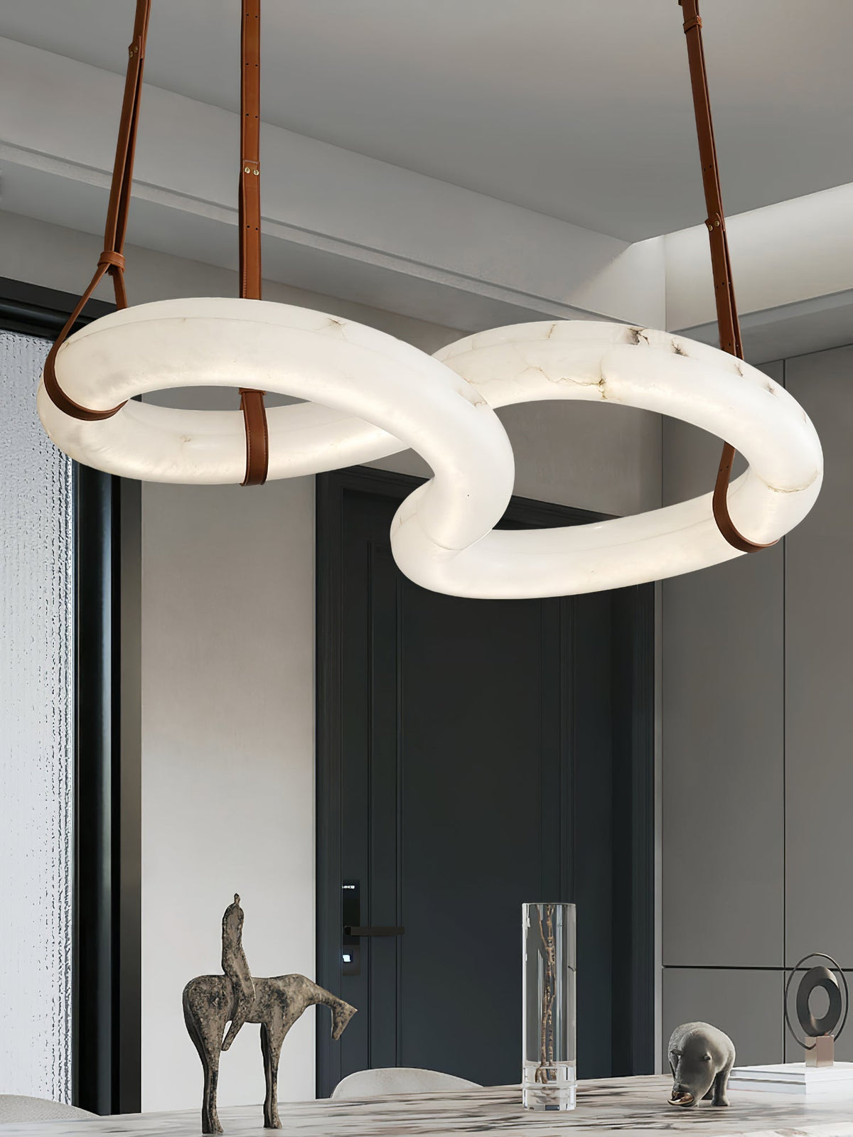 Althaen Lustre Albâtre Marron Luxe Postmoderne - Neutralighting