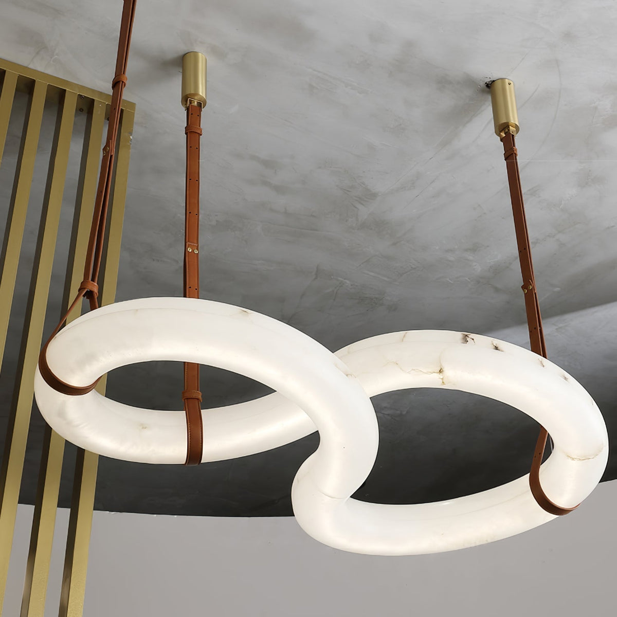 Althaen Lustre Albâtre Marron Luxe Postmoderne - Neutralighting