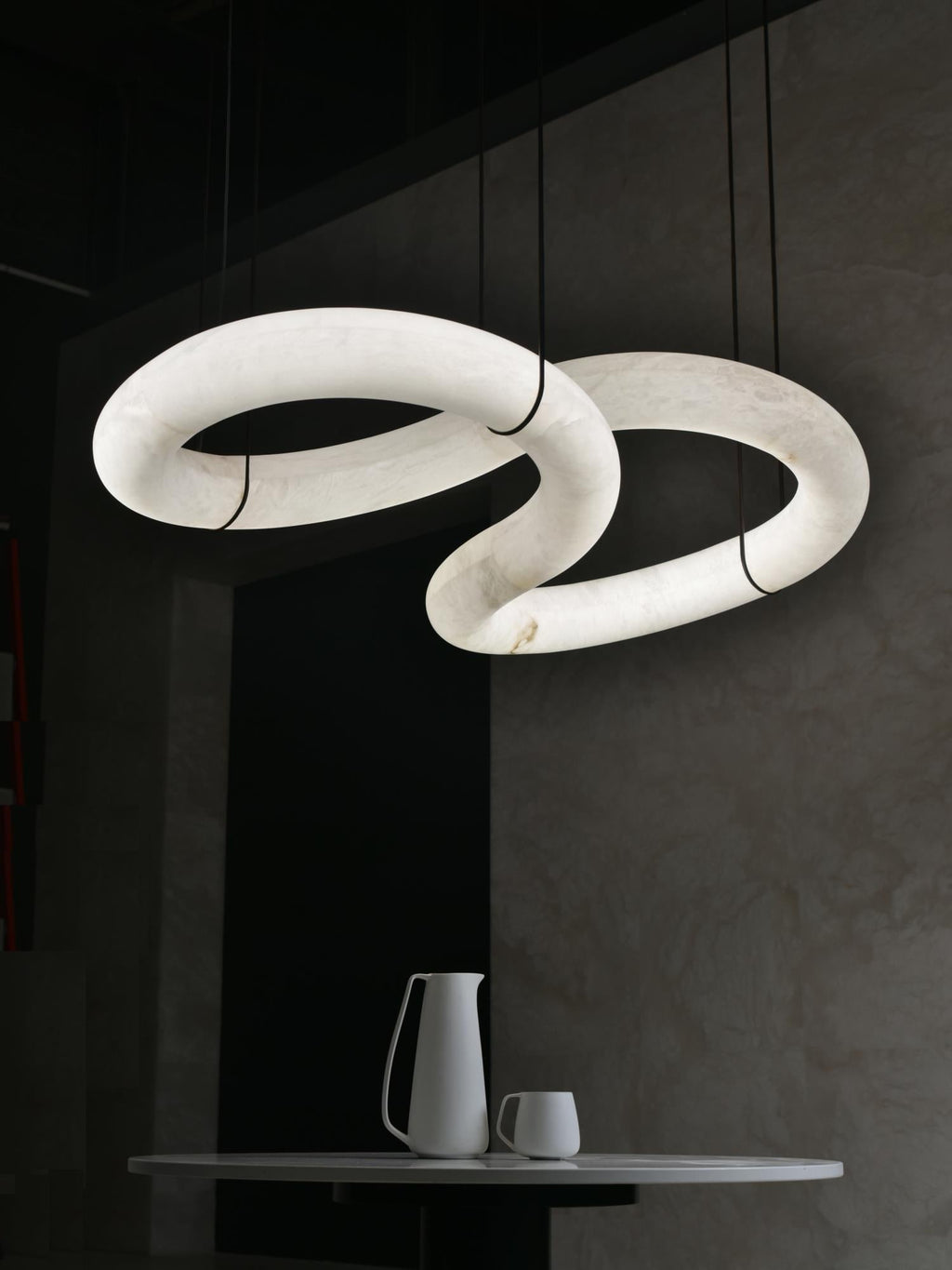 Althaen Lustre Albâtre Marron Luxe Postmoderne - Neutralighting