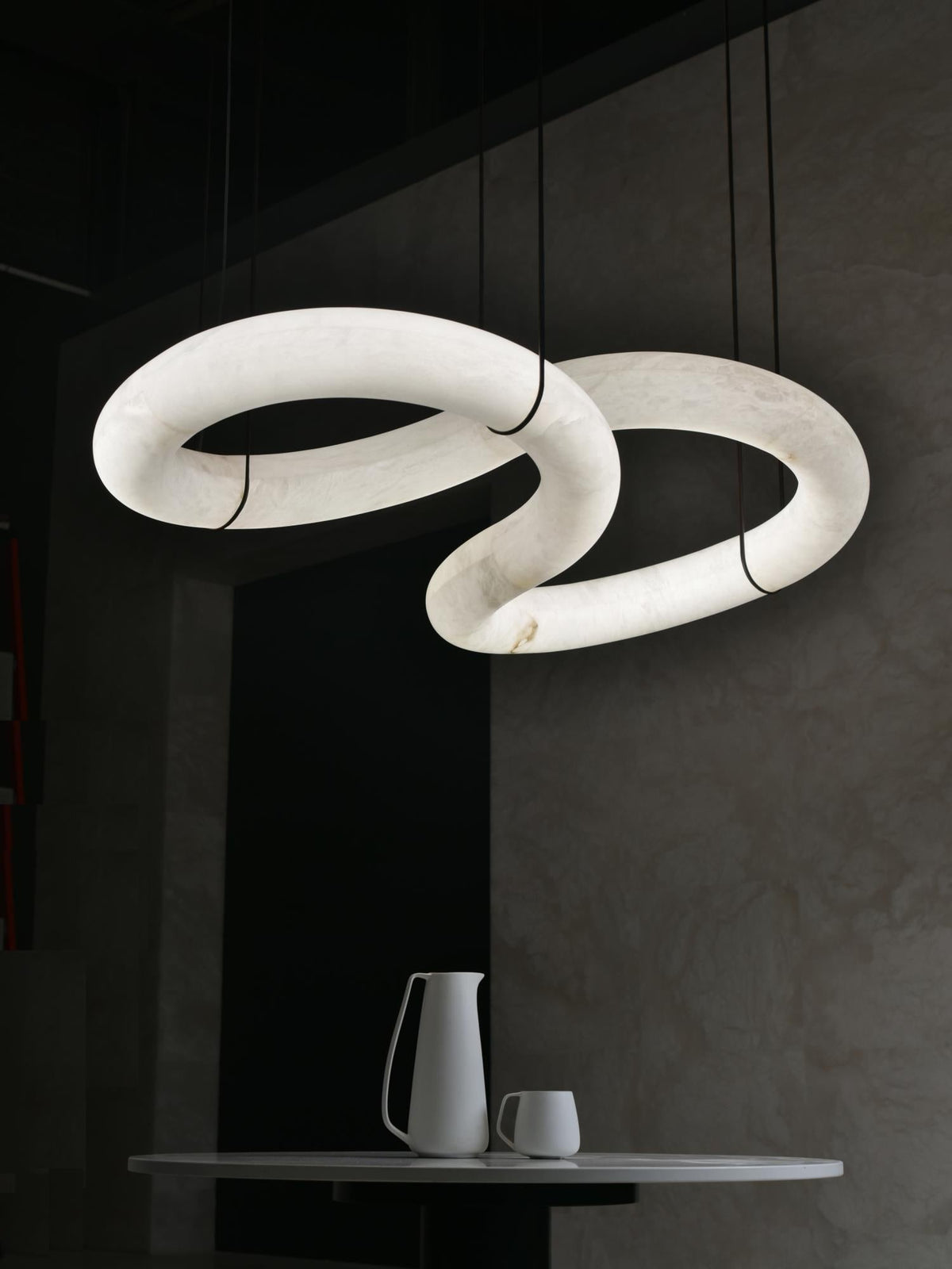 Althaen Lustre Albâtre Marron Luxe Postmoderne - Neutralighting
