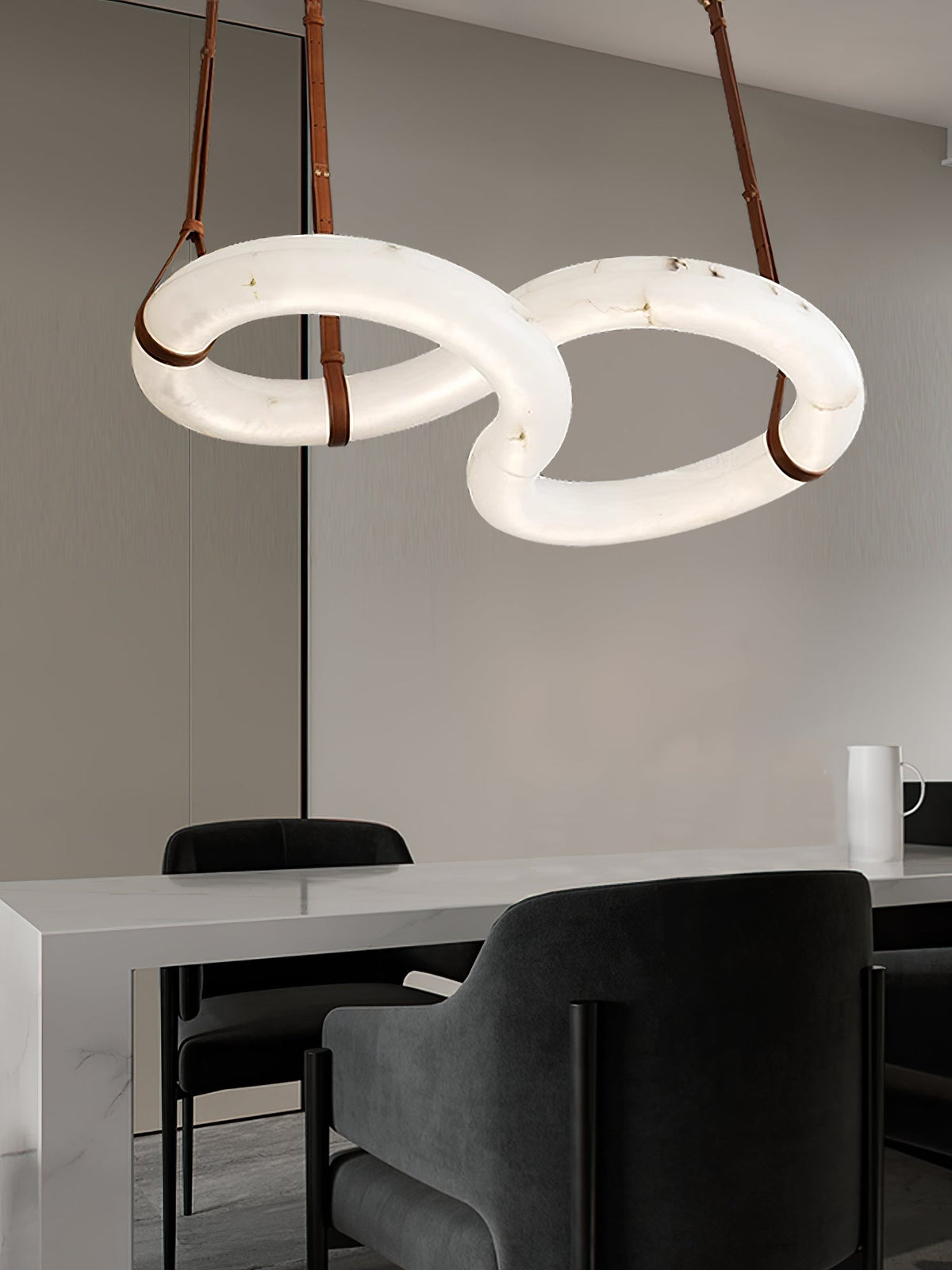 Althaen Lustre Albâtre Marron Luxe Postmoderne - Neutralighting