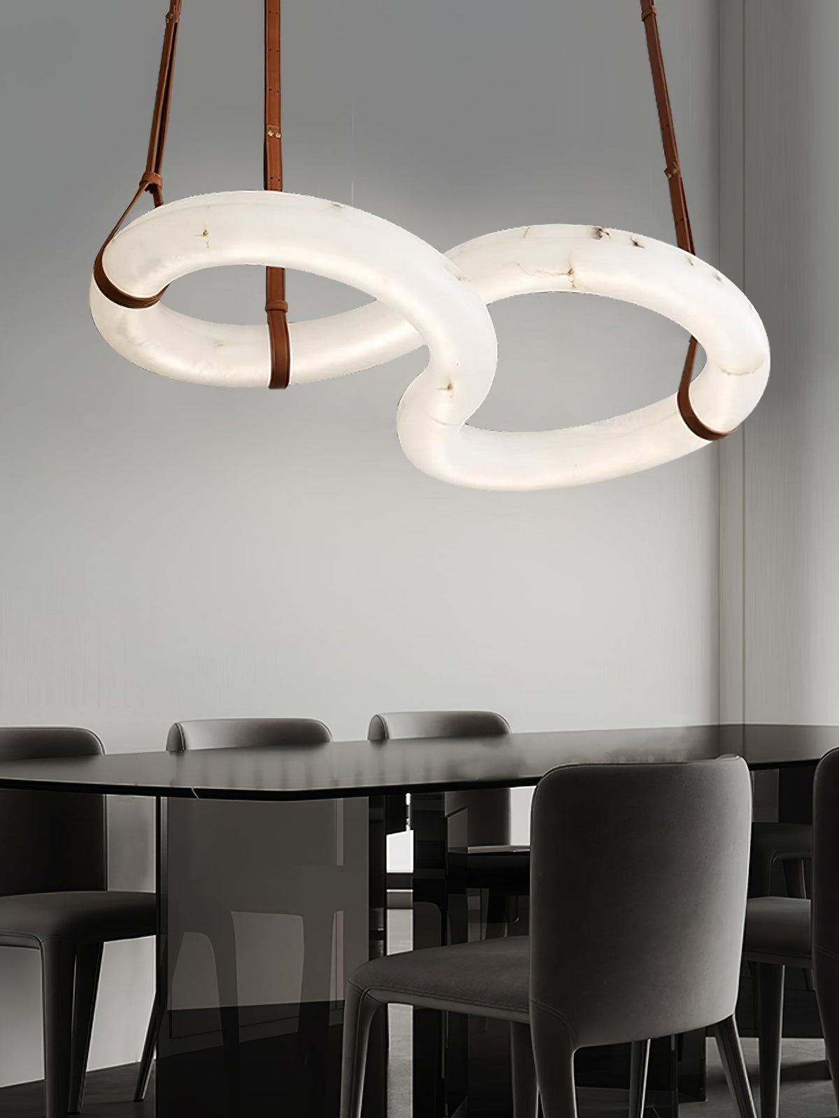 Althaen Lustre Albâtre Marron Luxe Postmoderne - Neutralighting