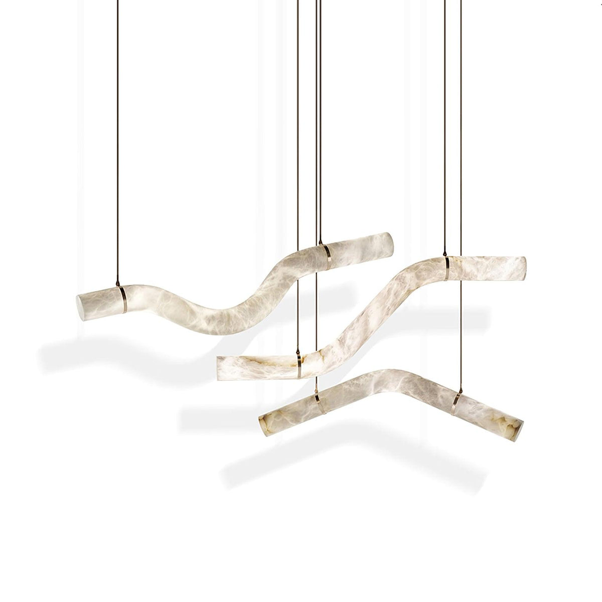 Luste Lampe Suspendue À Boucle Fermée en Albâtre - Neutralighting
