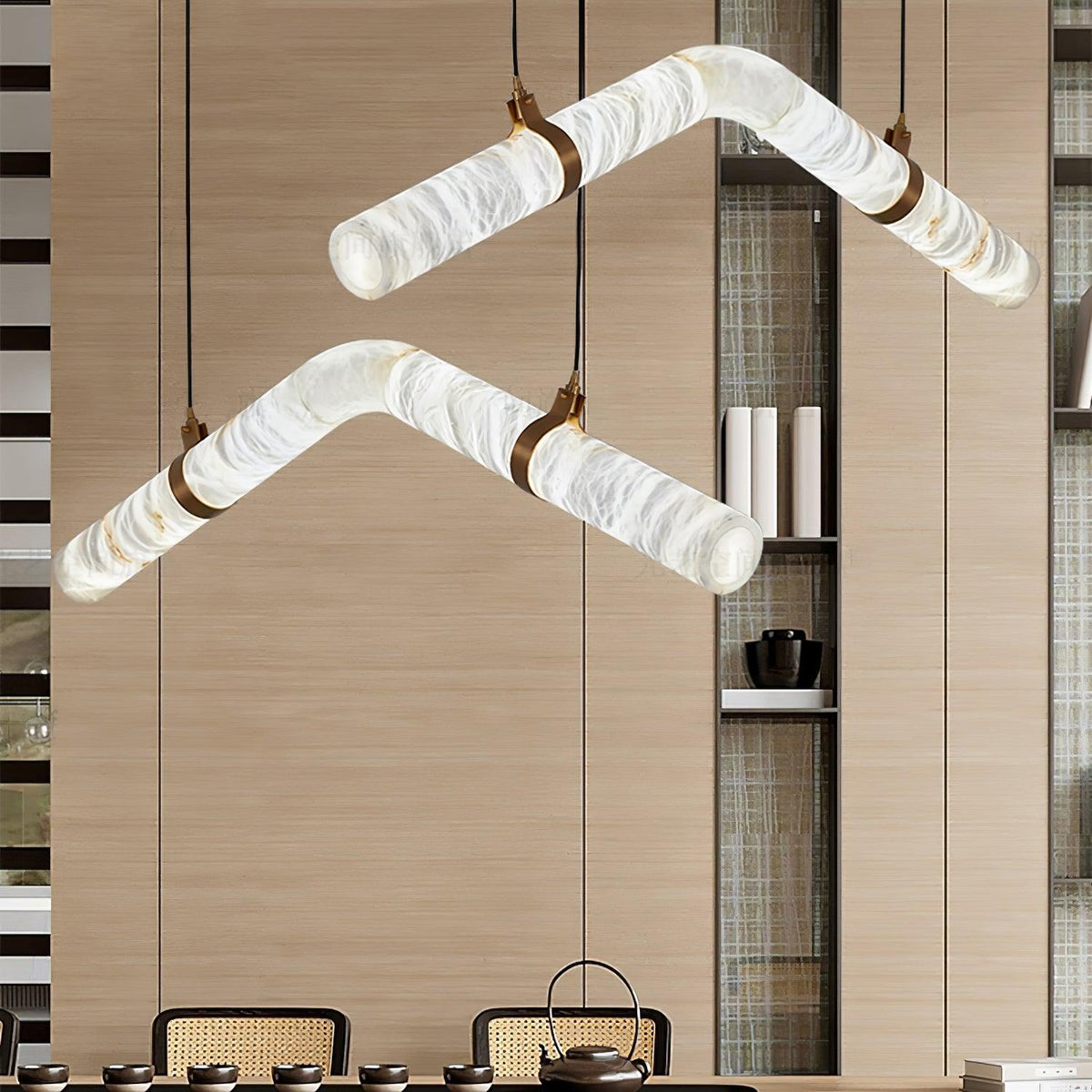 Luste Lampe Suspendue À Boucle Fermée en Albâtre - Neutralighting