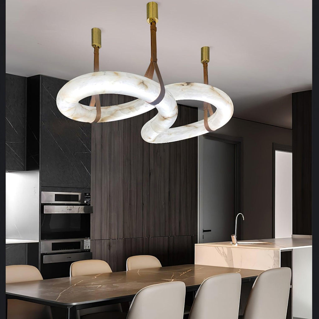 Luste Lampe Suspendue À Boucle Fermée en Albâtre - Neutralighting
